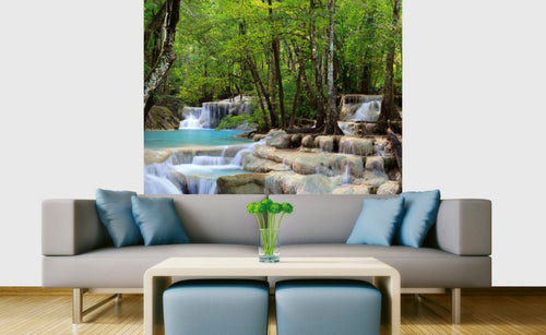 Dimex Waterfall Fotobehang 225x250cm 3 banen Sfeer | Yourdecoration.nl