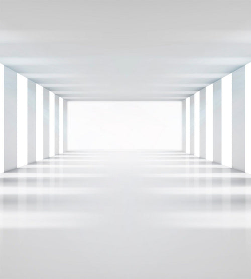 Dimex White Corridor Fotobehang 225x250cm 3 banen | Yourdecoration.nl