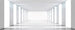 Dimex White Corridor Fotobehang 375x150cm 5 banen | Yourdecoration.nl