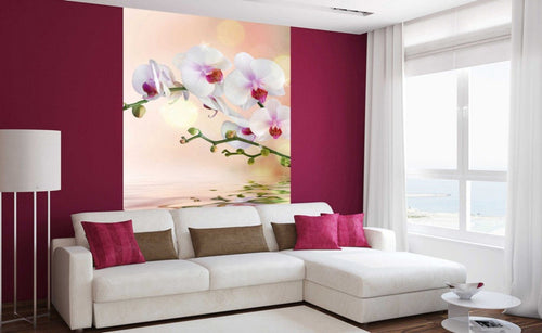 Dimex White Orchid Fotobehang 150x250cm 2 banen Sfeer | Yourdecoration.nl