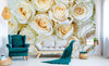 Dimex White Roses Fotobehang 375x250cm 5 banen Sfeer | Yourdecoration.nl