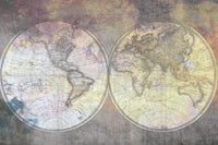 Dimex Wold Map Abstract I Fotobehang 375x250cm 5 banen | Yourdecoration.nl