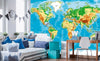 Dimex World Map Fotobehang 375x250cm 5 banen Sfeer | Yourdecoration.nl