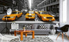 Dimex Yelow Taxi Fotobehang 375x150cm 5 banen Sfeer | Yourdecoration.nl