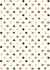 Komar Dumbo Angles Dots Vlies Fotobehang 200x280cm 4 banen | Yourdecoration.nl