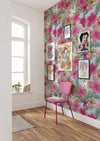 Komar Ariel Pink Flower Vlies Fotobehang 200x280cm 4 banen Sfeer | Yourdecoration.nl