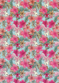 Komar Ariel Pink Flower Vlies Fotobehang 200x280cm 4 banen | Yourdecoration.nl