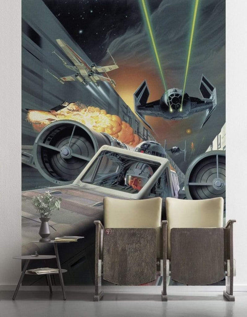 Komar Star Wars Classic Death Star Trench Run Vlies Fotobehang 200x280cm 4 banen Sfeer | Yourdecoration.nl
