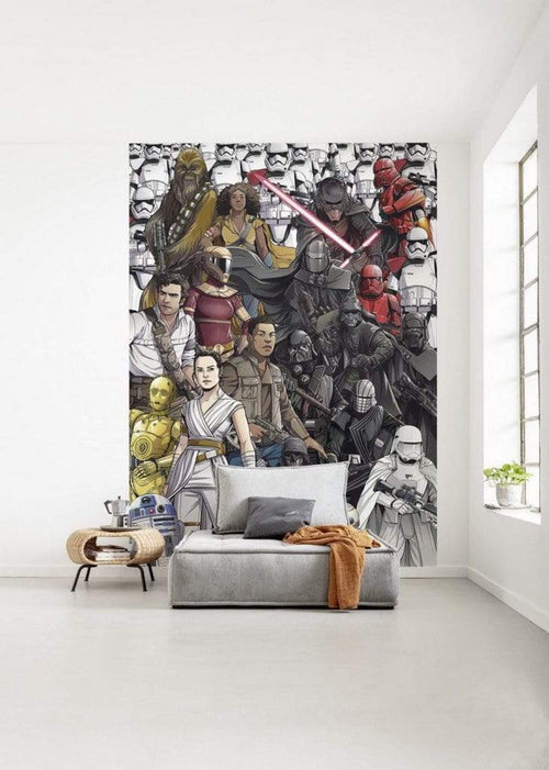 Komar Star Wars Retro Cartoon Vlies Fotobehang 200x280cm 4 banen Sfeer | Yourdecoration.nl
