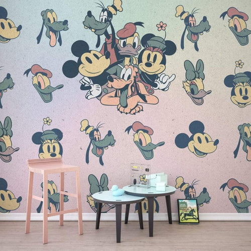 Komar Mickey Fab5 Vlies Fotobehang 300x280cm 6 banen Sfeer | Yourdecoration.nl