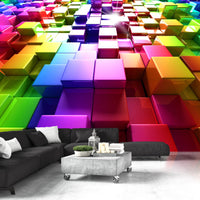 Fotobehang - Colored Cubes - Vliesbehang