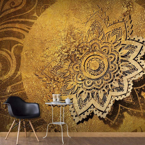 Artgeist Golden Illumination Vlies Fotobehang Sfeer | Yourdecoration.nl