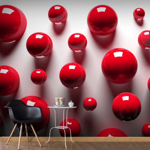 Fotobehang - Red Balls - Vliesbehang