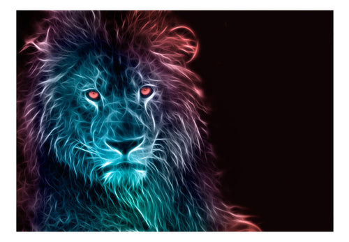 Fotobehang - Abstract Lion Rainbow - Vliesbehang