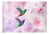 Fotobehang - Colourful Hummingbirds Purple - Vliesbehang