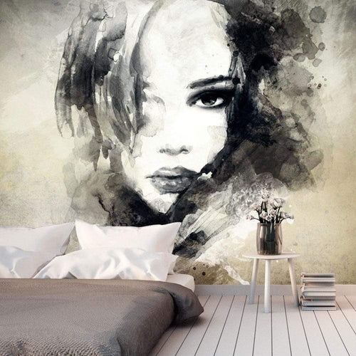 Artgeist Mysterious Girl Vlies Fotobehang Sfeer | Yourdecoration.nl