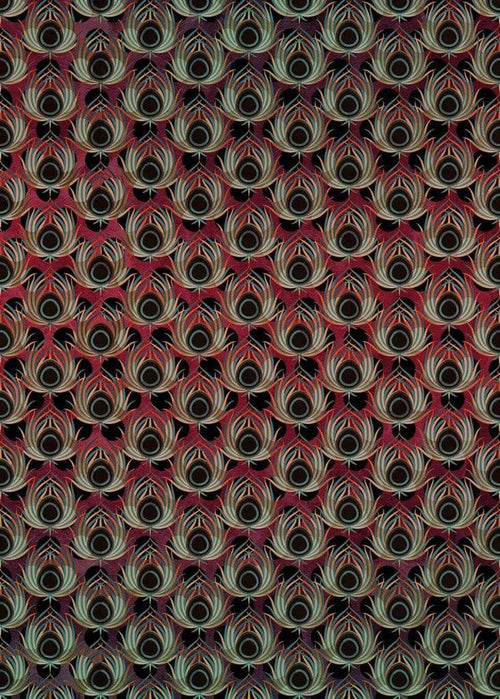 Komar Paon Rouge Vlies Fotobehang 200x280cm 4 banen | Yourdecoration.nl