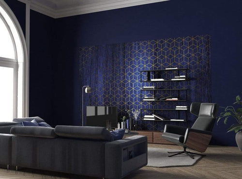 Komar Mystique Bleu Vlies Fotobehang 400x280cm 8 banen Sfeer | Yourdecoration.nl
