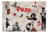 Fotobehang - Banksy Graffiti Collage - Vliesbehang