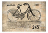 Fotobehang - Old School Bicycle - Vliesbehang