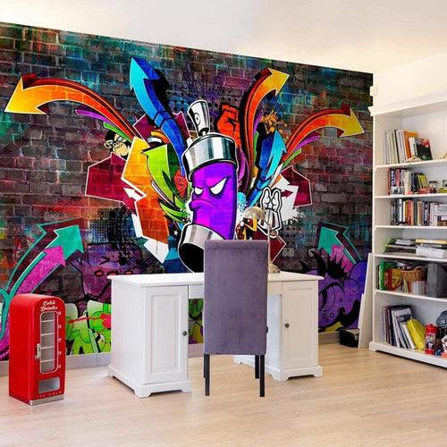 Artgeist Graffiti Colourful Attack Vlies Fotobehang Sfeer | Yourdecoration.nl