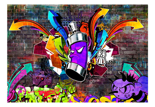 Fotobehang - Graffiti Colourful Attack - Vliesbehang