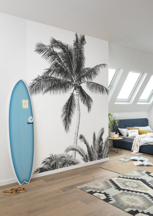 Komar Vlies Fotobehang Iax4 0011 Retro Palm Interieur | Yourdecoration.nl