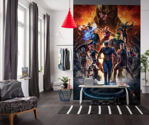 Komar Avengers vs Thanos Vlies Fotobehang 200x280cm 4 Banen Sfeer | Yourdecoration.nl