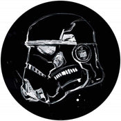 Komar Star Wars Ink Stormtrooper Zelfklevend Fotobehang 125x125cm Rond | Yourdecoration.nl
