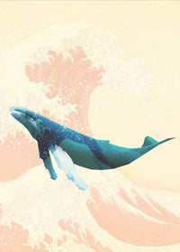 Komar Whale Voyage Vlies Fotobehang 200x280cm 4 Banen | Yourdecoration.nl