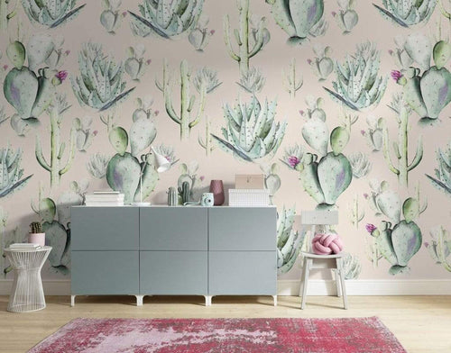 Komar Cactus Rose Vlies Fotobehang 400x250cm 4 banen Sfeer | Yourdecoration.nl