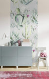 Komar Cactus Grey Vlies Fotobehang 100x250cm 1 baan Sfeer | Yourdecoration.nl