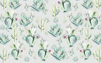 Komar Cactus Grey Vlies Fotobehang 400x250cm 4 banen | Yourdecoration.nl