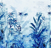 Komar Blue Jungle Vlies Fotobehang 300x280cm 3 banen | Yourdecoration.nl