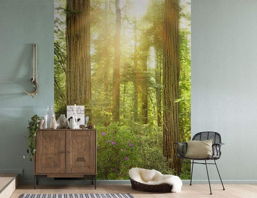 Komar Redwood Vlies Fotobehang 200x250cm 2 banen Sfeer | Yourdecoration.nl