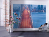 Komar San Francisco Blues Vlies Fotobehang 300x200cm 3 banen Sfeer | Yourdecoration.nl