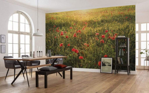 Komar Poppy World Vlies Fotobehang 450x280cm 9 banen Sfeer | Yourdecoration.nl
