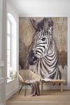 Komar Vlies Fotobehang x4 1010 Zebra Interieur | Yourdecoration.nl